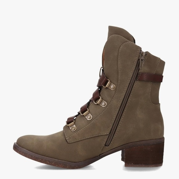 Korks utilitarian chic Reese comfort lace up boot Utility farmhand sophisticated - Picture 8 of 9